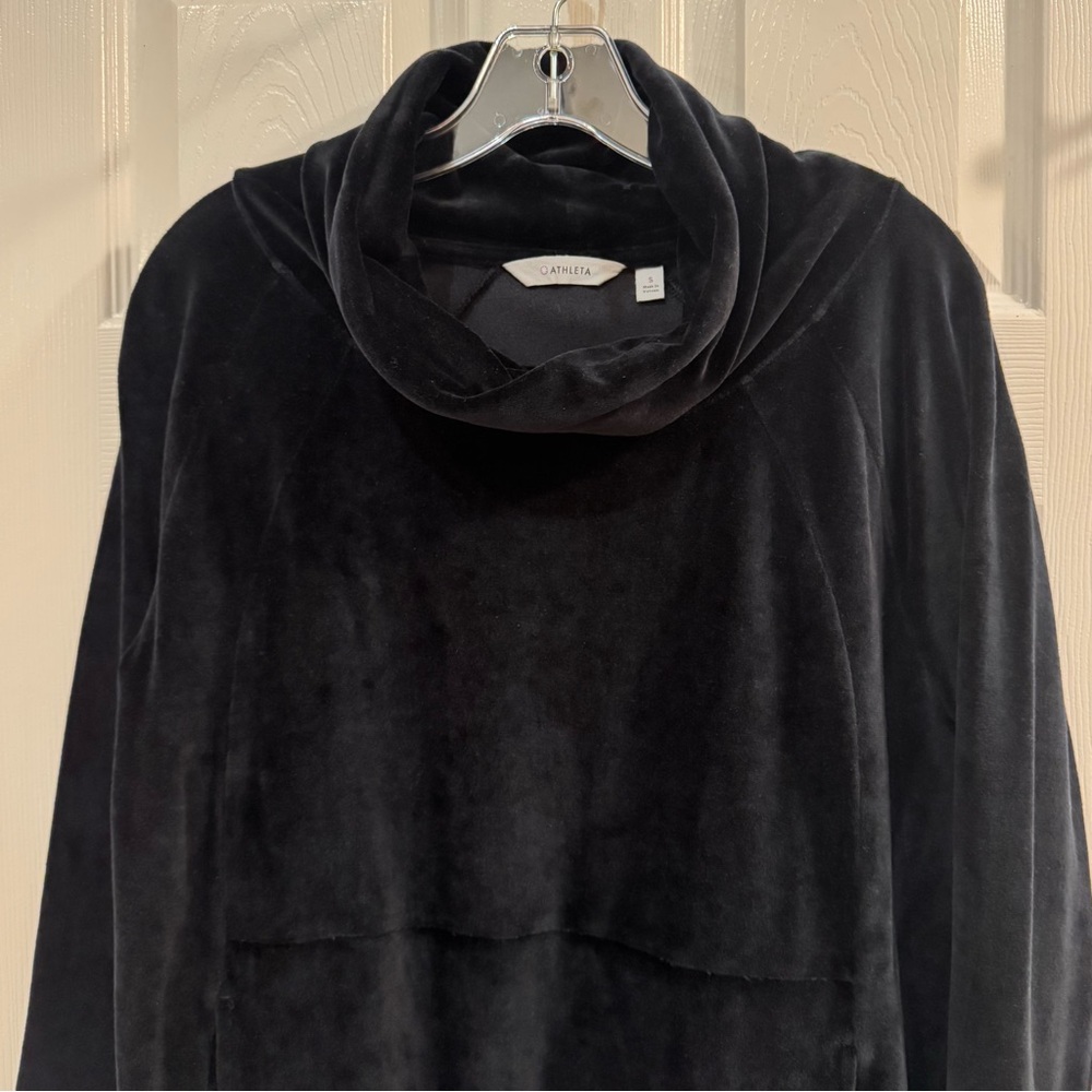 Women’s Athleta Velour Turtleneck Sweatshirt - Picture 3 of 14